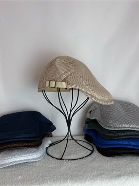 8 mesh newsboy caps- all the colors for summer!!!